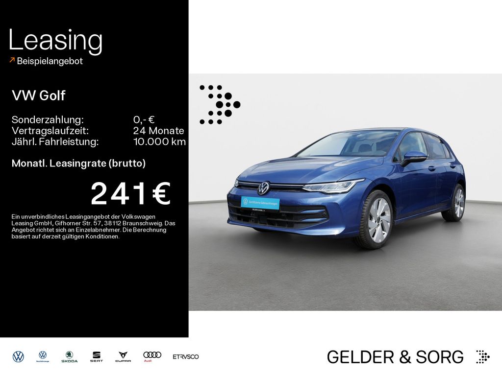 Volkswagen Golf 2024 г. Синий, пробег 11324 км
