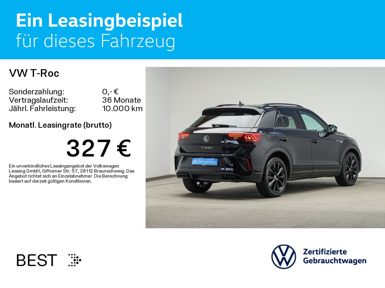 Volkswagen T-Roc 2023 г. Чёрный, пробег 22200 км