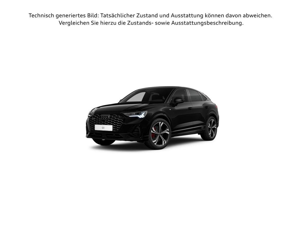Audi Q3 2023 г. Чёрный, пробег 44849 км