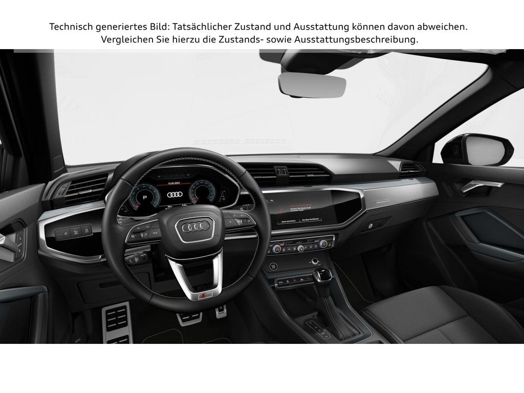 Audi Q3 2023 г. Чёрный, пробег 44849 км