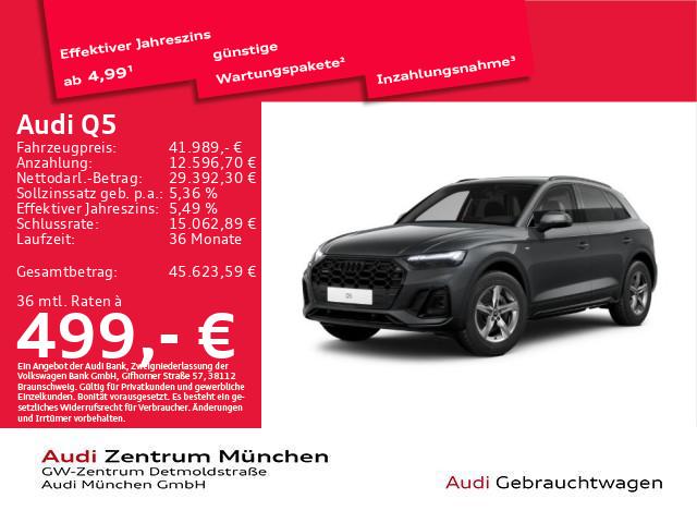 Audi Q5 2024 г. Серый, пробег 44075 км