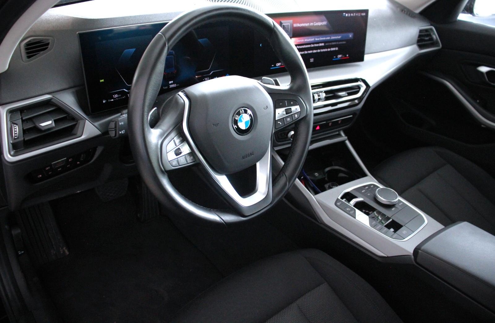 BMW 318 2024 г. Чёрный, пробег 39980 км
