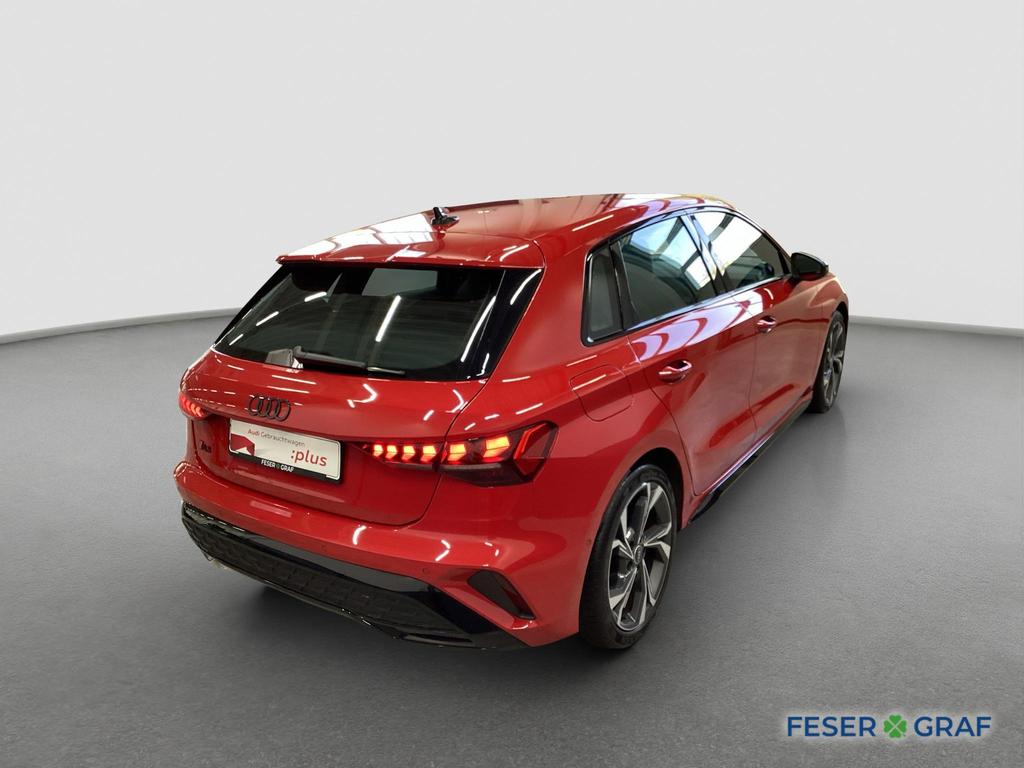 Audi A3 2024 г. Красный, пробег 50644 км