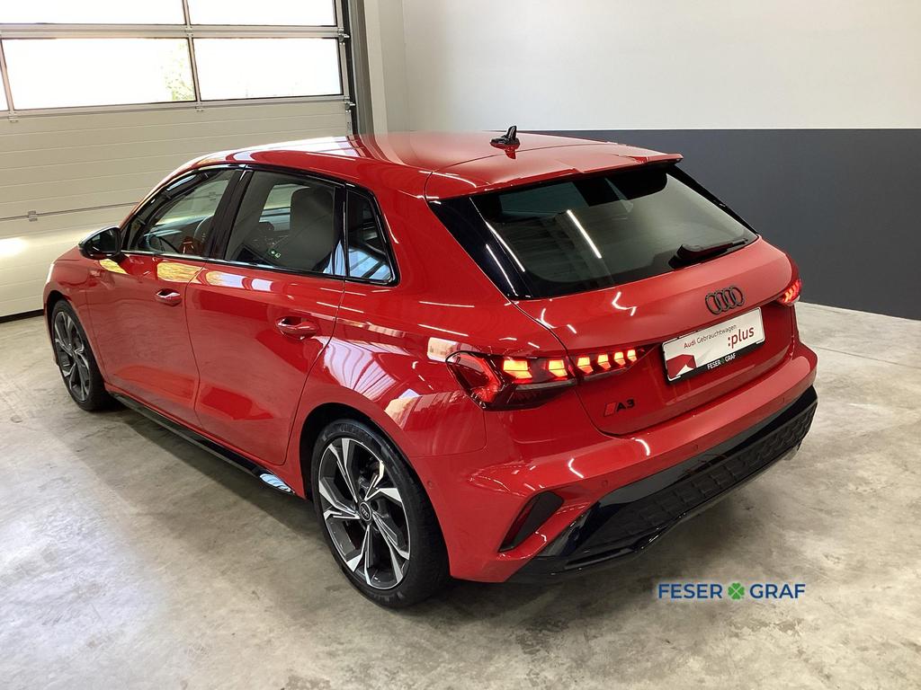 Audi A3 2024 г. Красный, пробег 50644 км