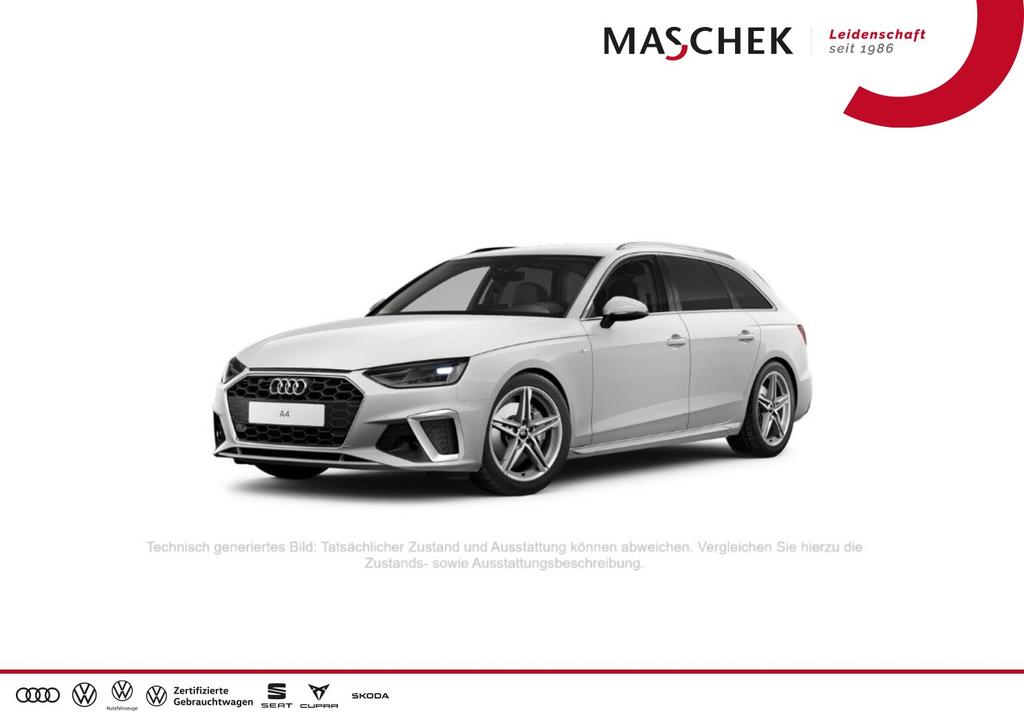 Audi A4 2023 г. Белый, пробег 39400 км