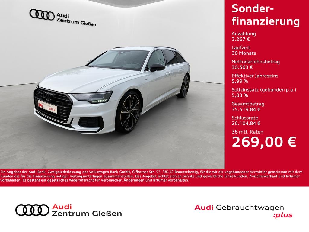 Audi A6 2022 г. Белый, пробег 49400 км