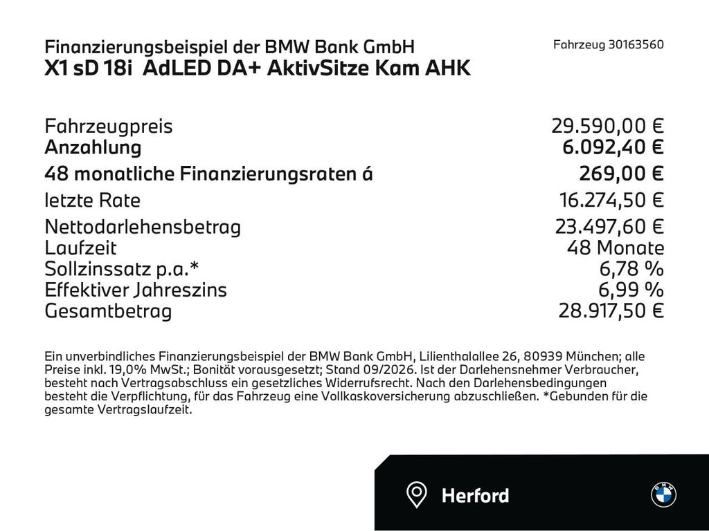 BMW X1 2023 г. Чёрный, пробег 54400 км