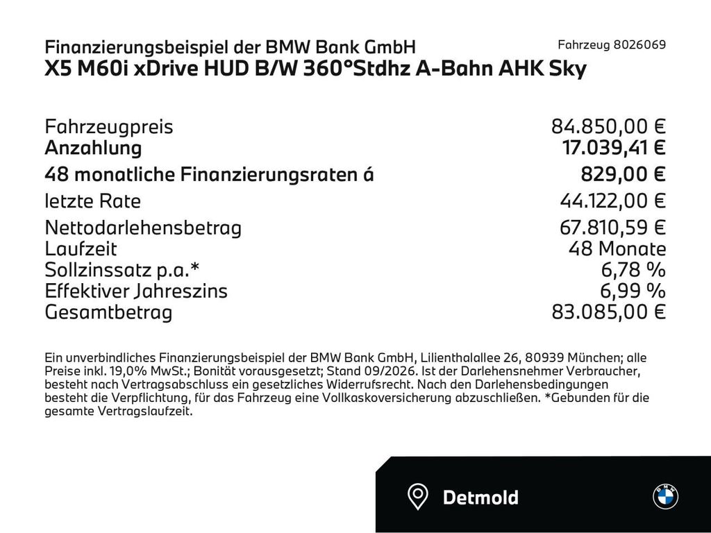 BMW X5 M60 2024 г. Серый, пробег 42990 км