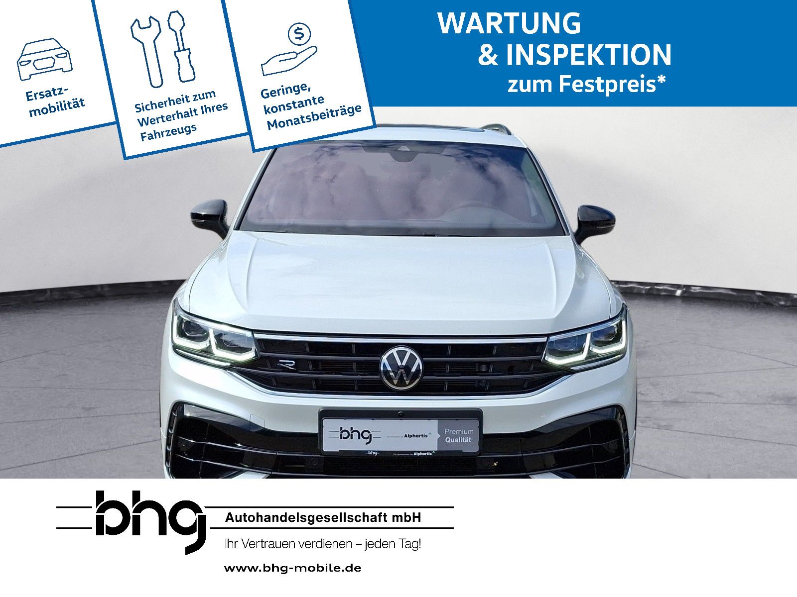 Volkswagen Tiguan 2023 г. Белый, пробег 44292 км
