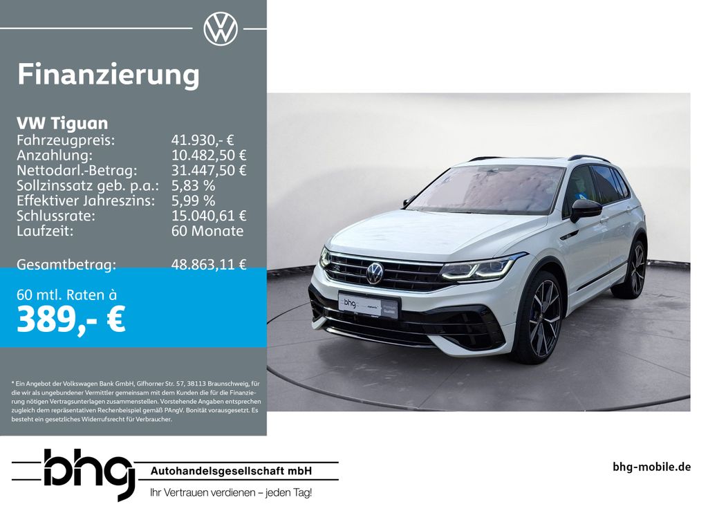 Volkswagen Tiguan 2023 г. Белый, пробег 44292 км