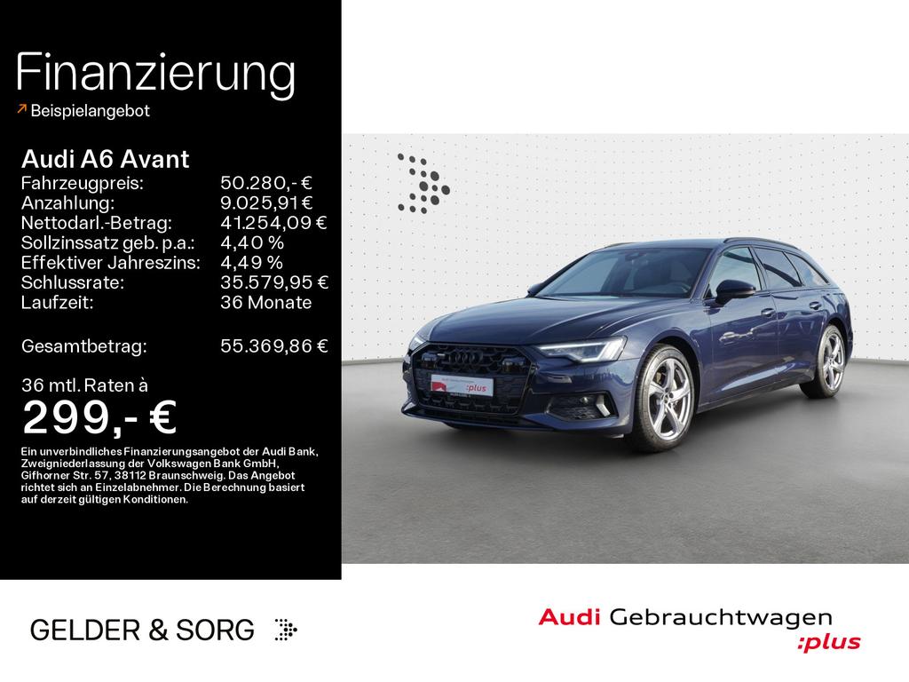 Audi A6 2025 г. Синий, пробег 10566 км