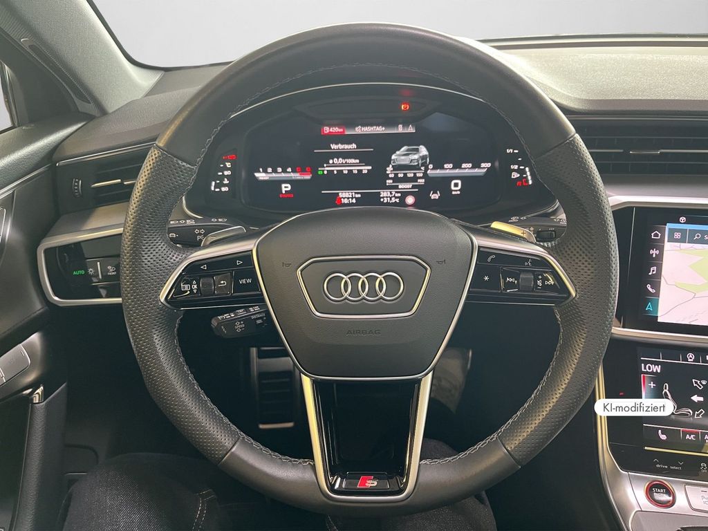 Audi S6 2023 г. Чёрный, пробег 58808 км
