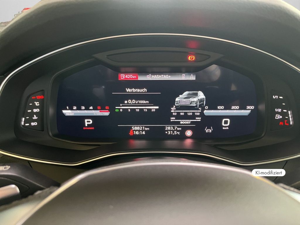 Audi S6 2023 г. Чёрный, пробег 58808 км
