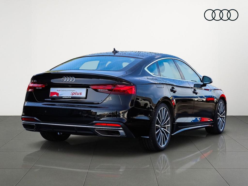 Audi A5 2023 г. Чёрный, пробег 37070 км
