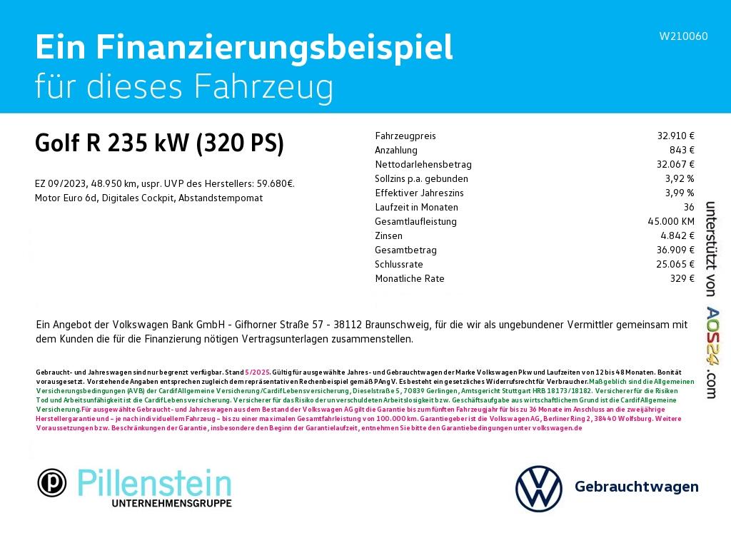 Volkswagen Golf 2023 г. Белый, пробег 48950 км