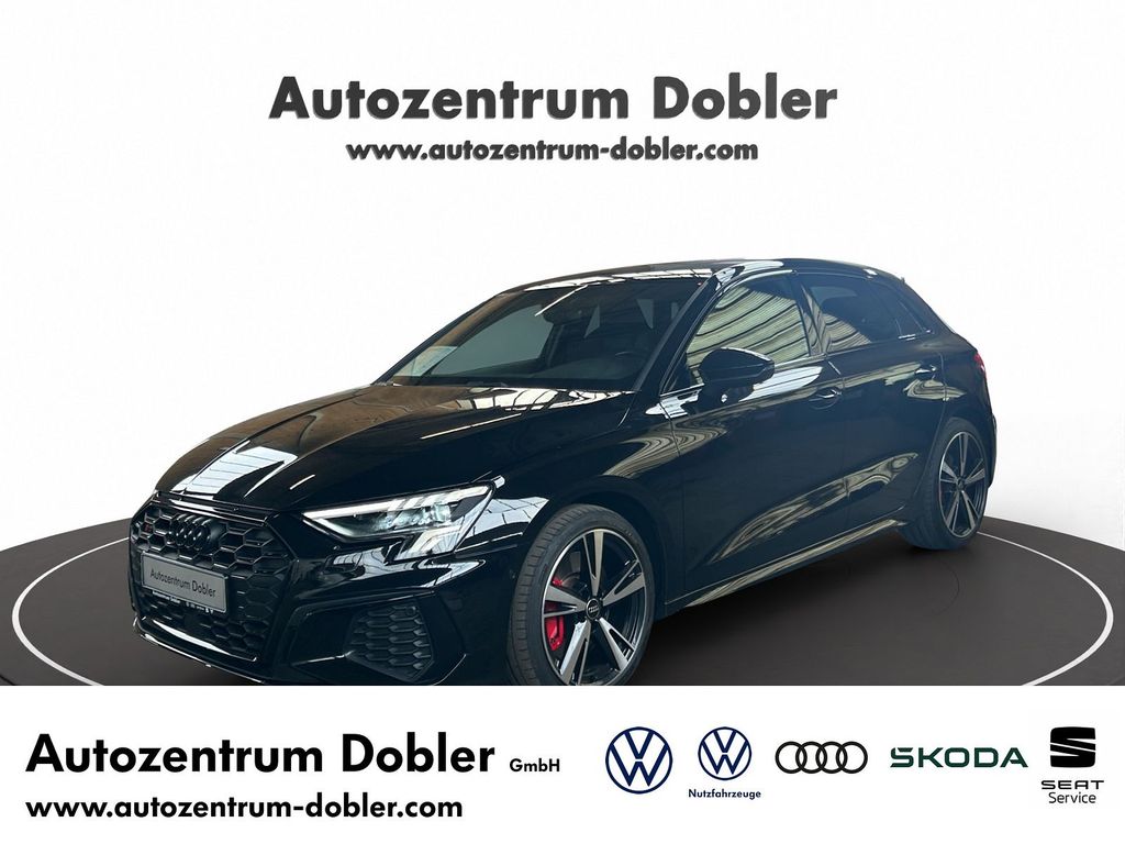 Audi S3 2023 г. Чёрный, пробег 49600 км
