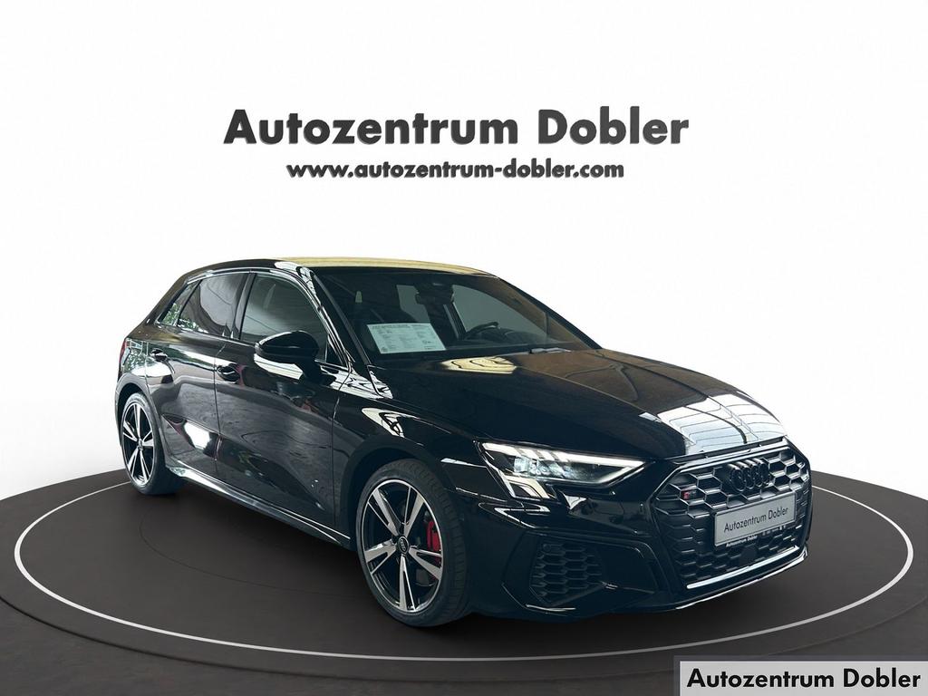 Audi S3 2023 г. Чёрный, пробег 49600 км