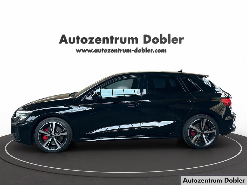 Audi S3 2023 г. Чёрный, пробег 49600 км
