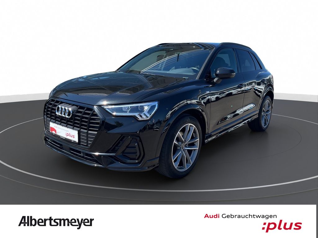 Audi Q3 2022 г. Чёрный, пробег 55436 км