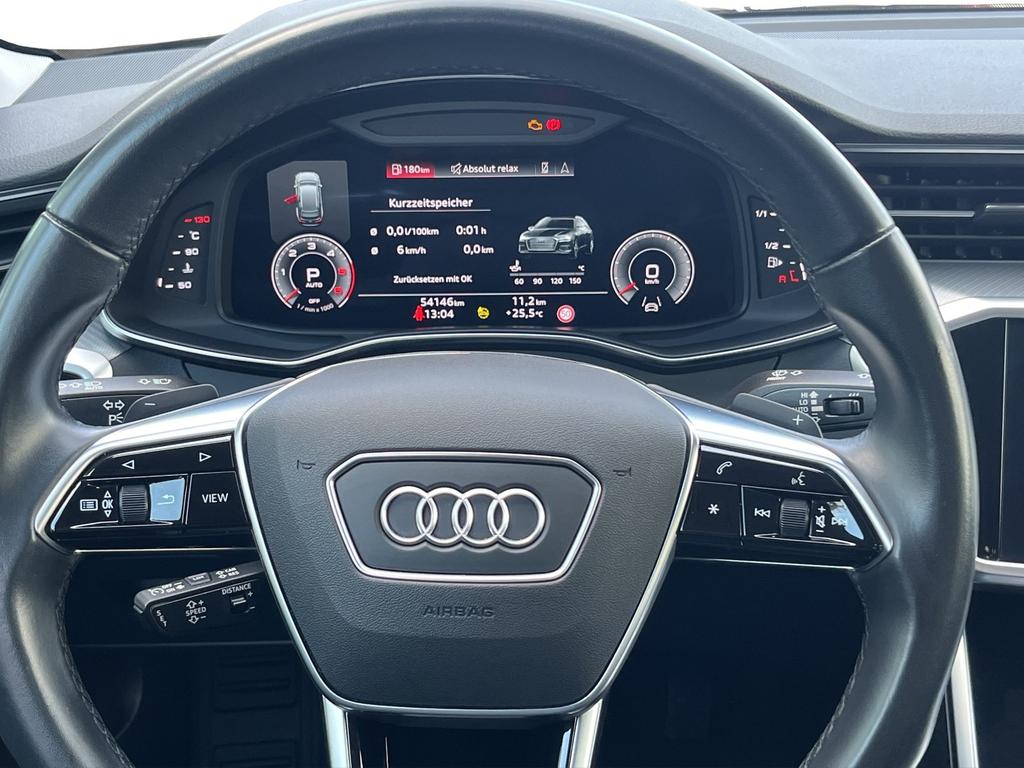 Audi A6 2022 г. Чёрный, пробег 54128 км