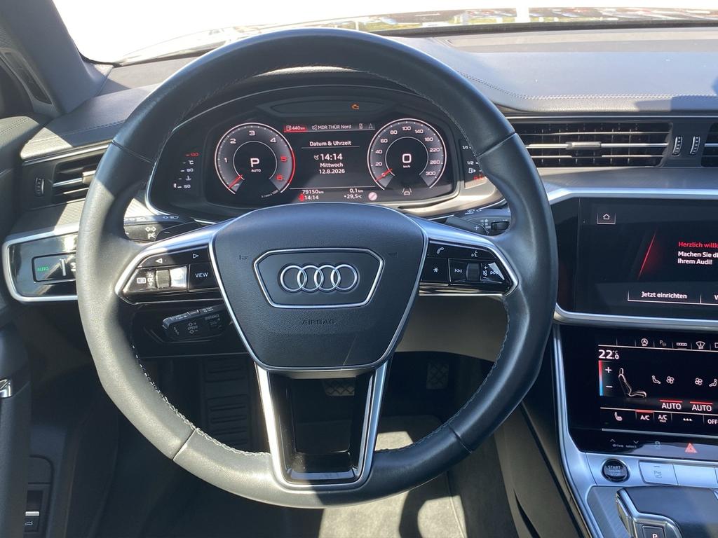 Audi A6 2022 г. Чёрный, пробег 48401 км