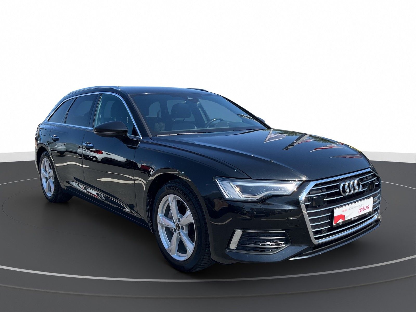 Audi A6 2023 г. Чёрный, пробег 57112 км