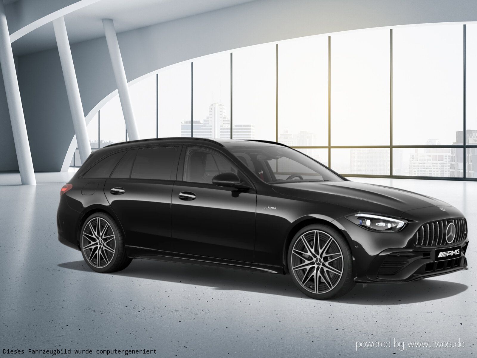Mercedes-Benz C 43 AMG 2023 г. Чёрный, пробег 48795 км