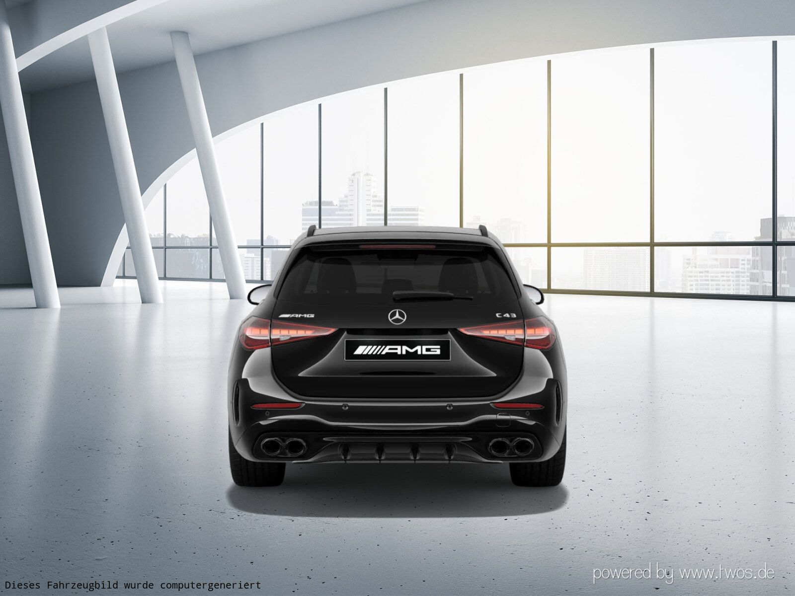 Mercedes-Benz C 43 AMG 2023 г. Чёрный, пробег 48795 км