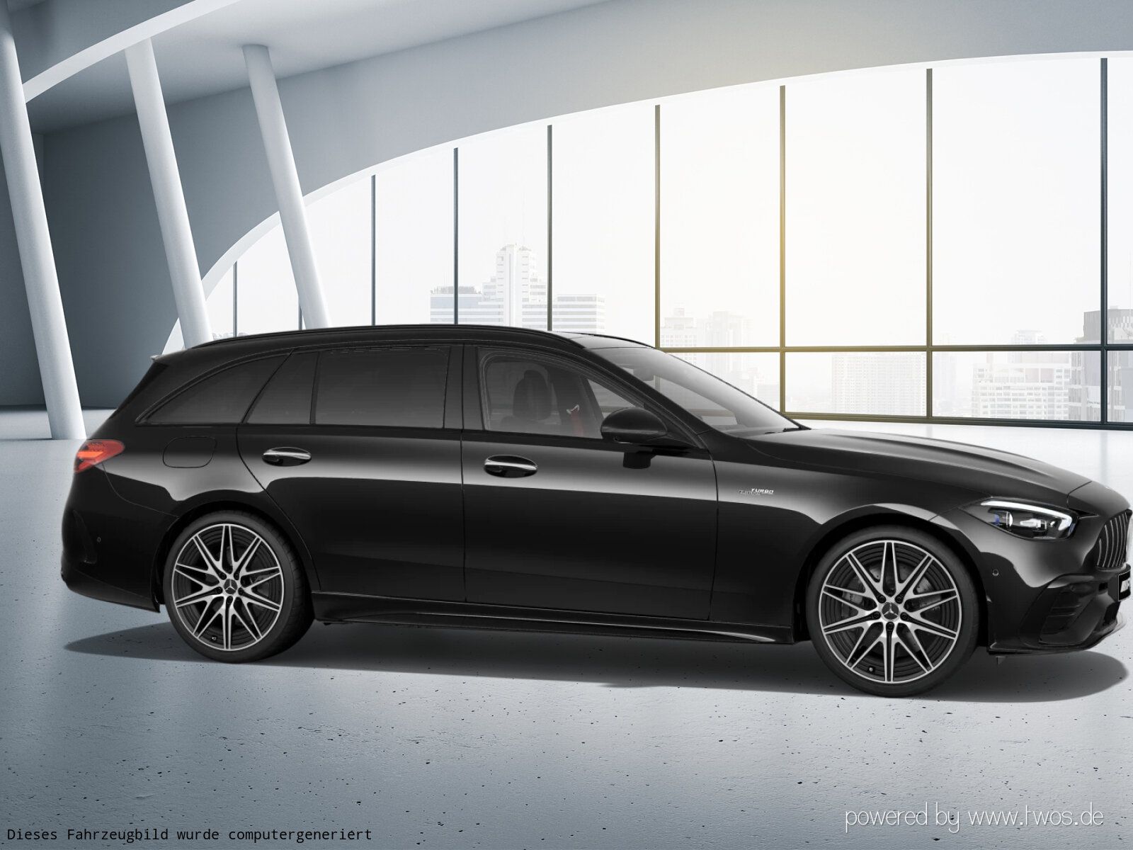 Mercedes-Benz C 43 AMG 2023 г. Чёрный, пробег 48795 км