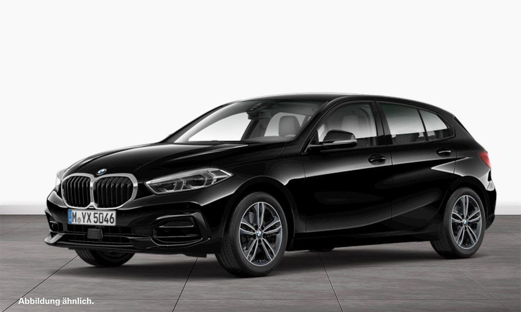 BMW 118 2023 г. Чёрный, пробег 52613 км
