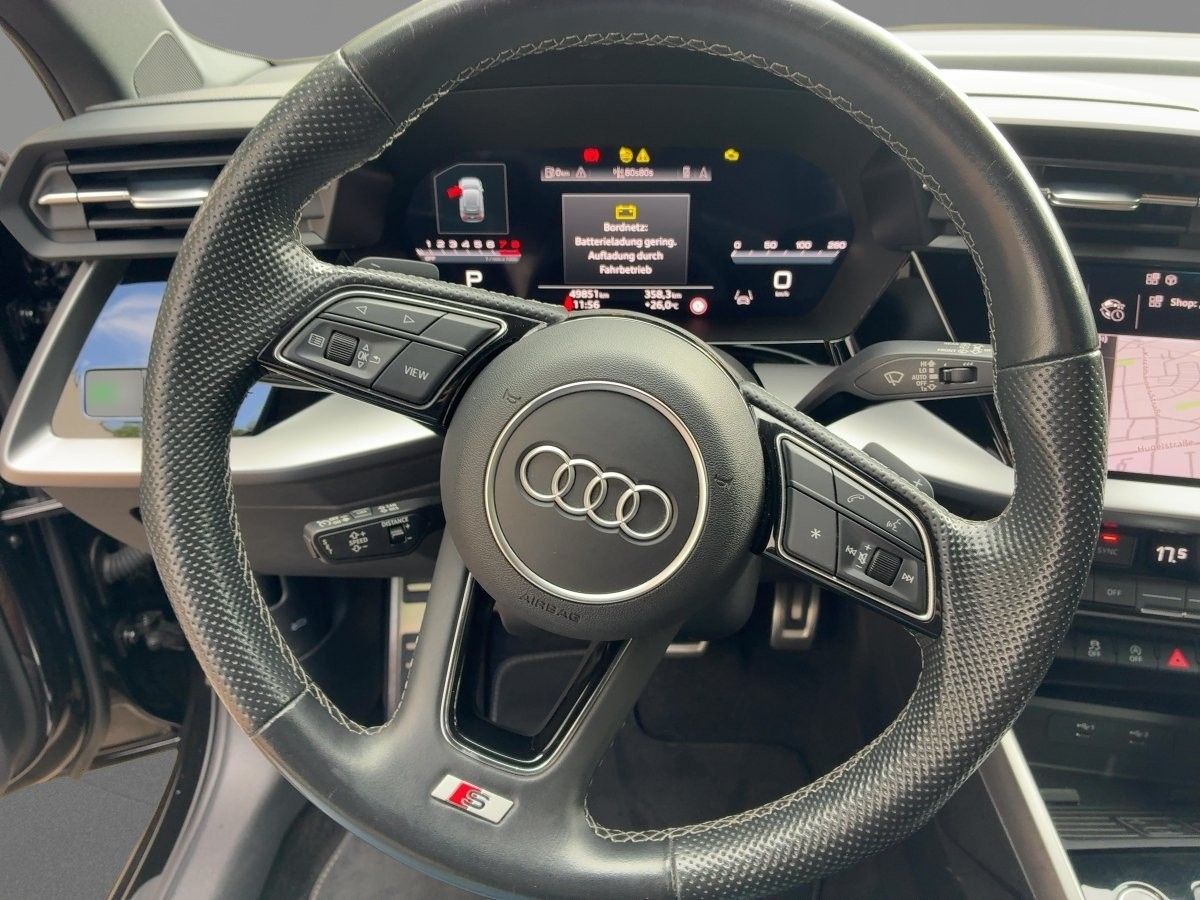 Audi A3 2023 г. Чёрный, пробег 49848 км