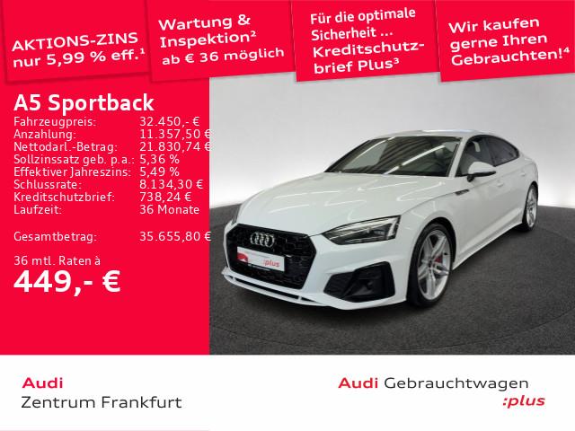 Audi A5 2023 г. Белый, пробег 47281 км