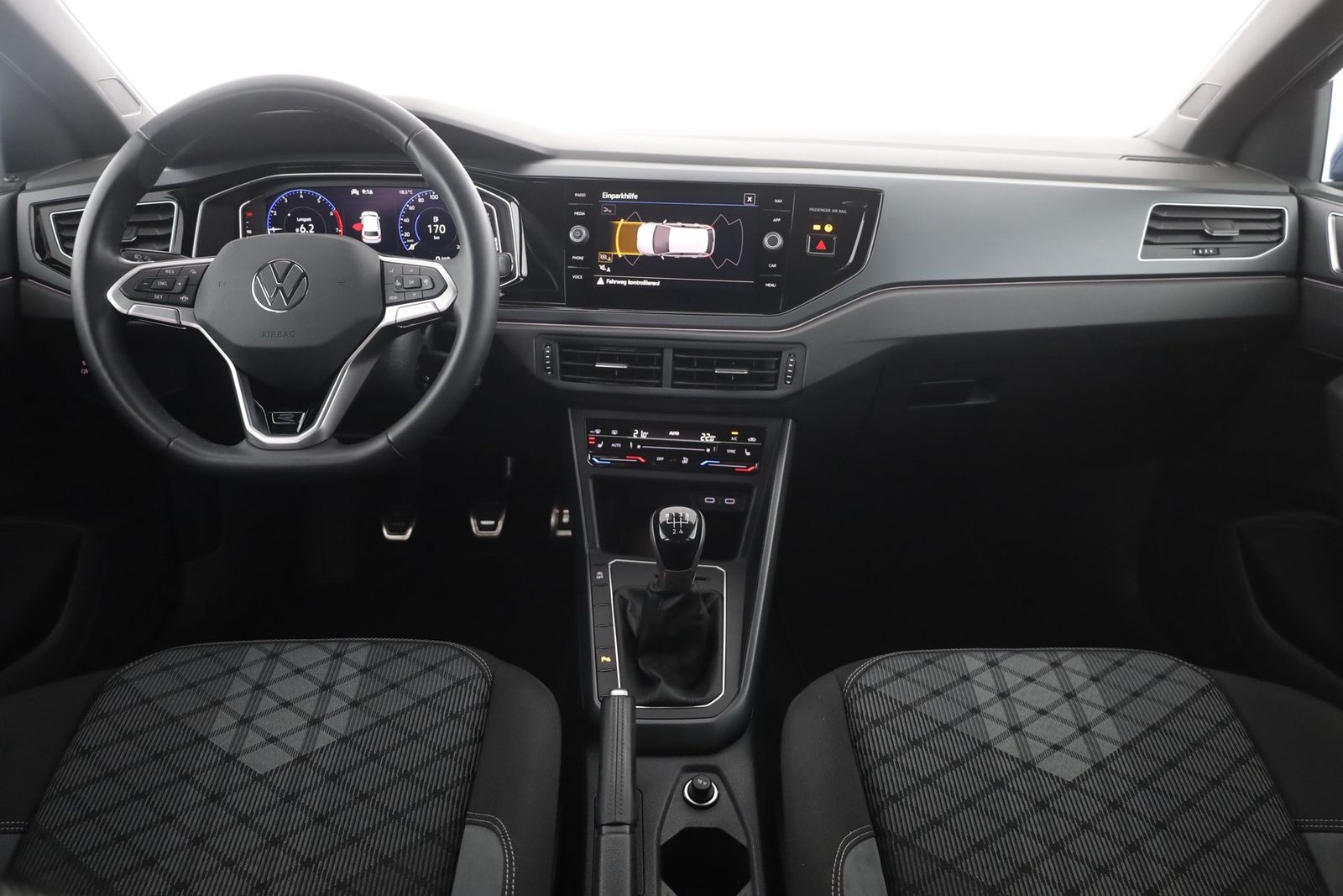 Volkswagen Polo 2022 г. Синий, пробег 44239 км