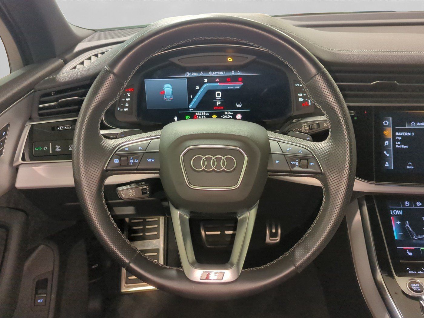 Audi Q7 2023 г. Синий, пробег 48650 км
