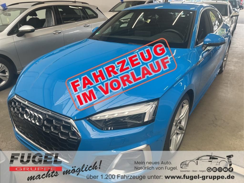 Audi A5 2022 г. Синий, пробег 21266 км