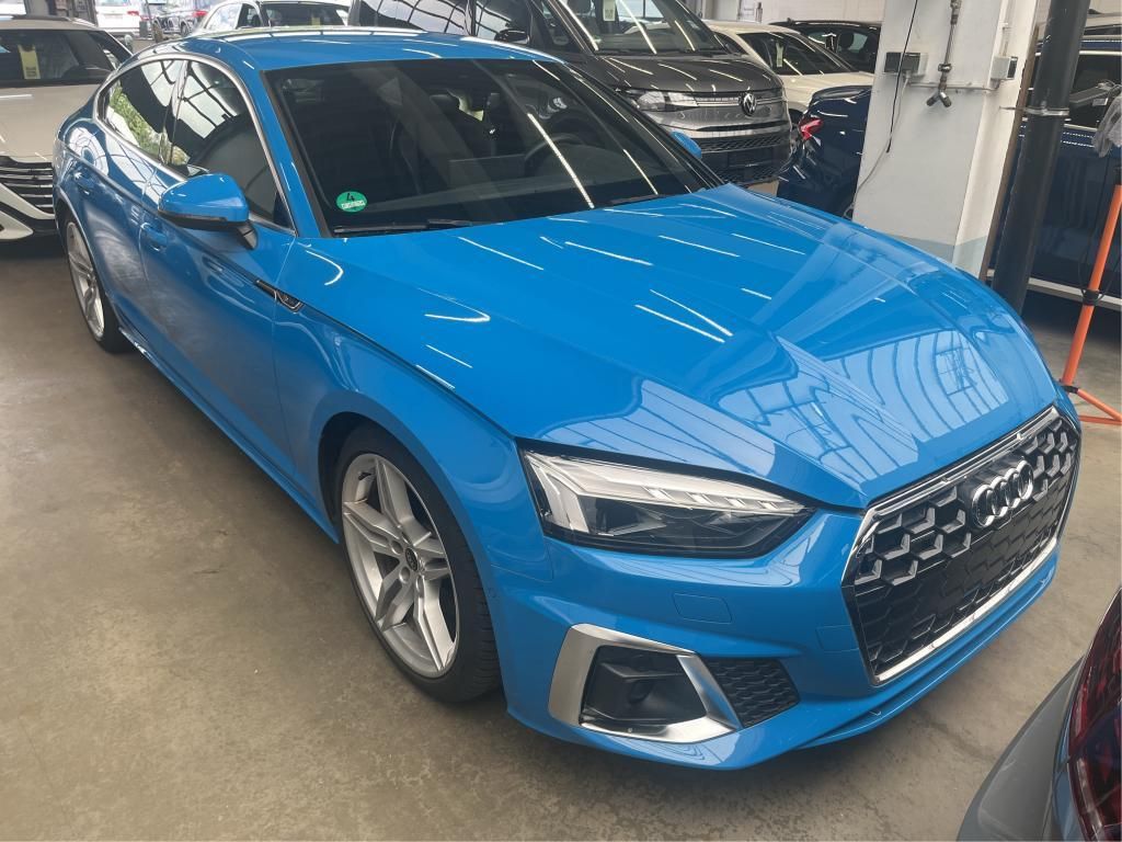 Audi A5 2022 г. Синий, пробег 21266 км