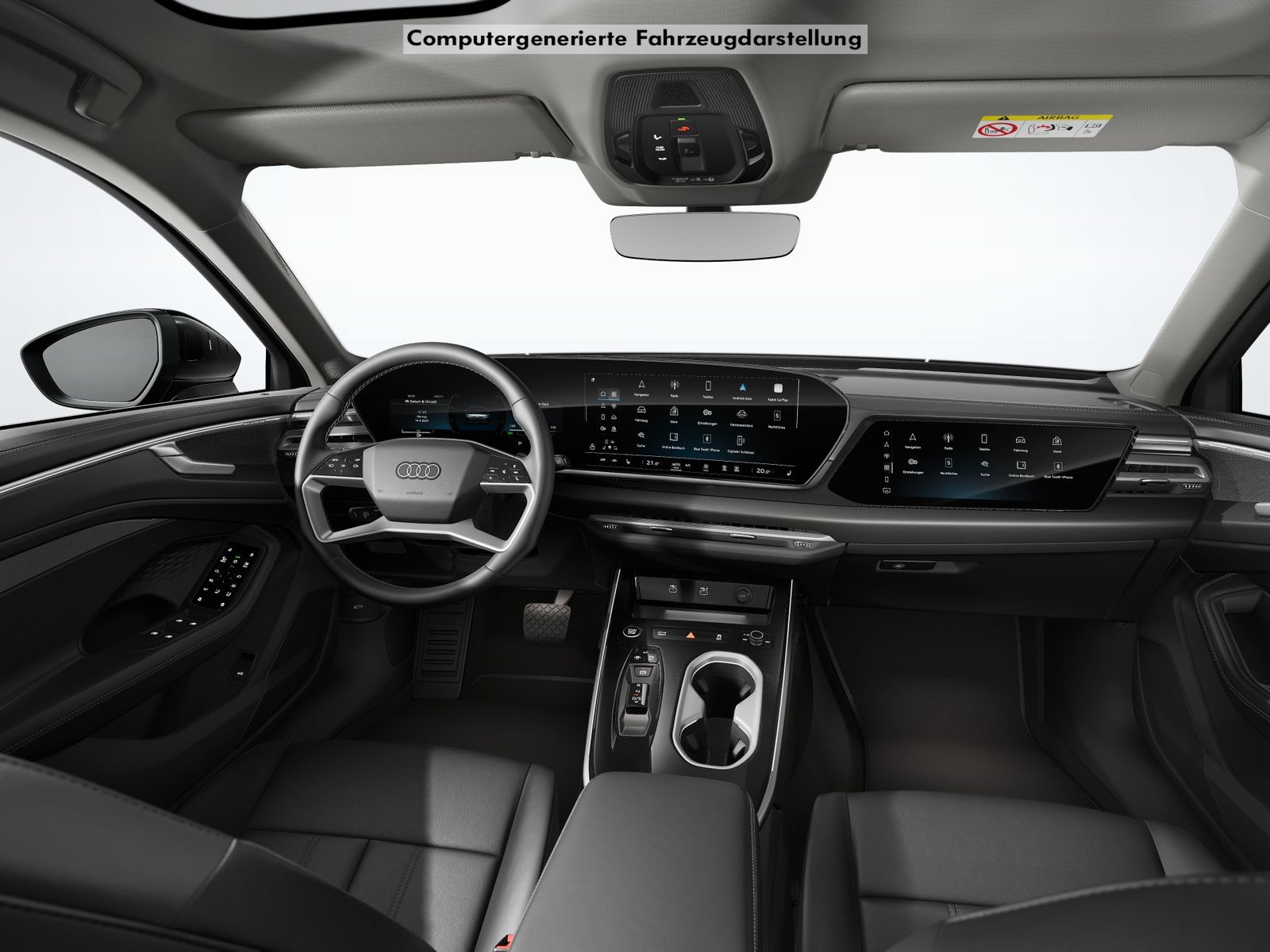 Audi A6 2025 г. Чёрный, пробег 22816 км