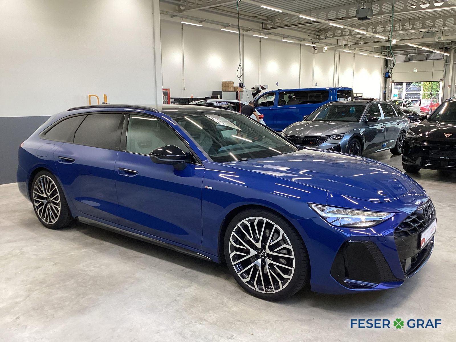 Audi A6 2025 г. Синий, пробег 12702 км