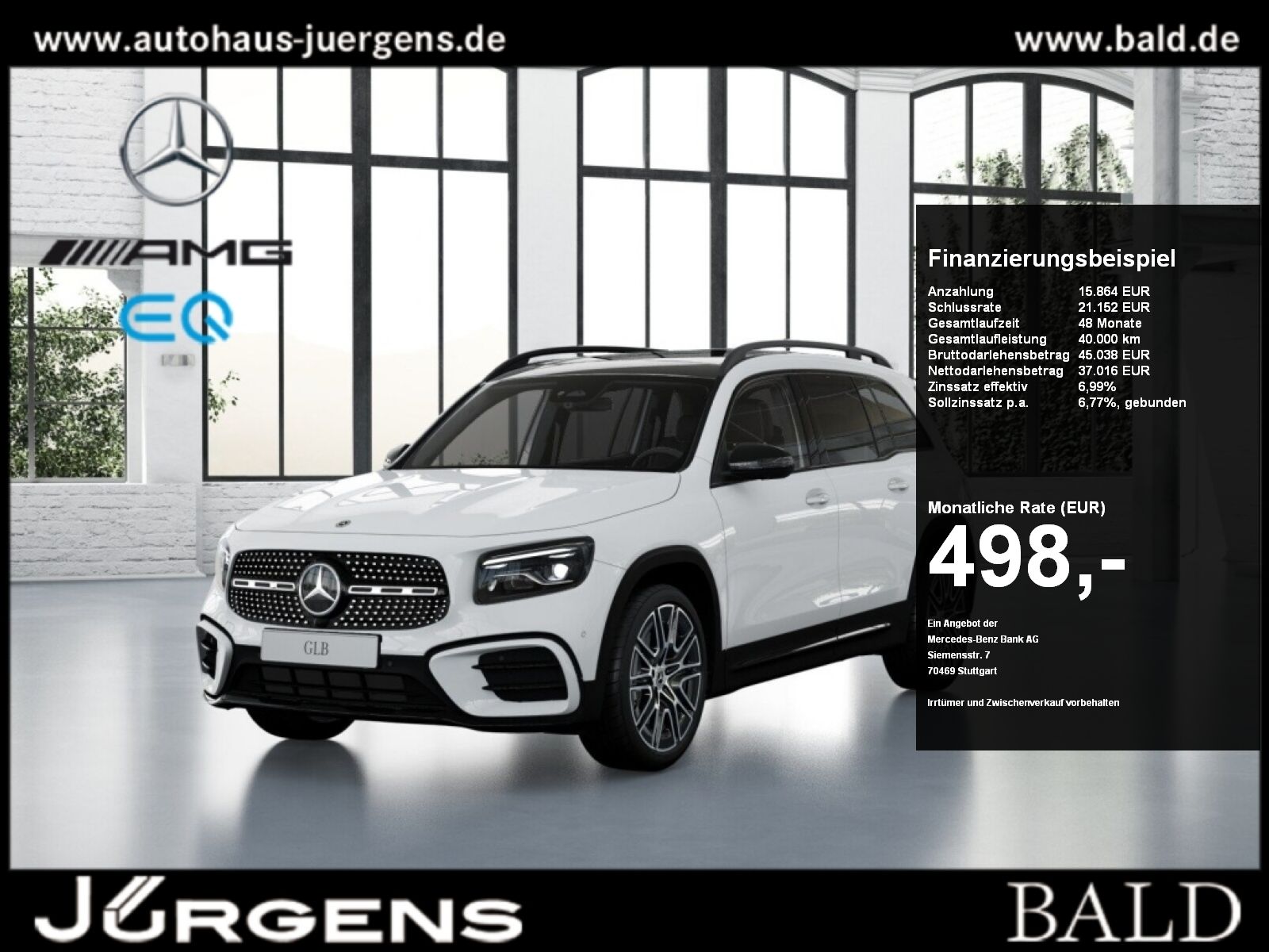 Mercedes-Benz GLB 220 2026 г. Белый, пробег 8225 км