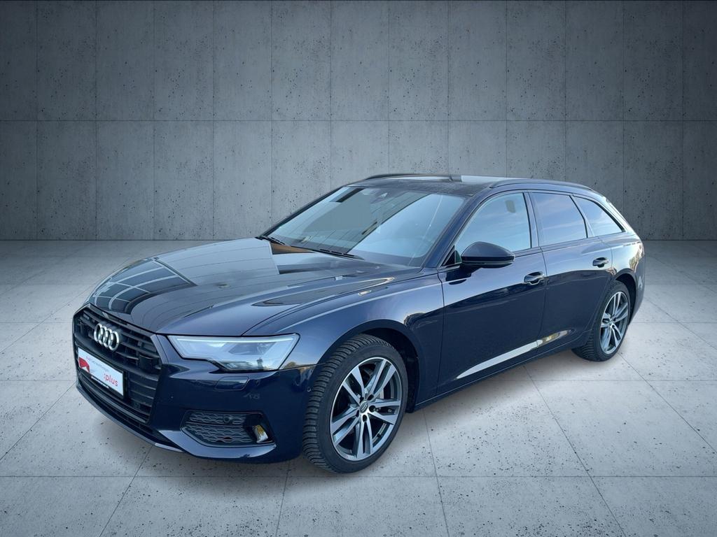 Audi A6 2021 г. Синий, пробег 53654 км