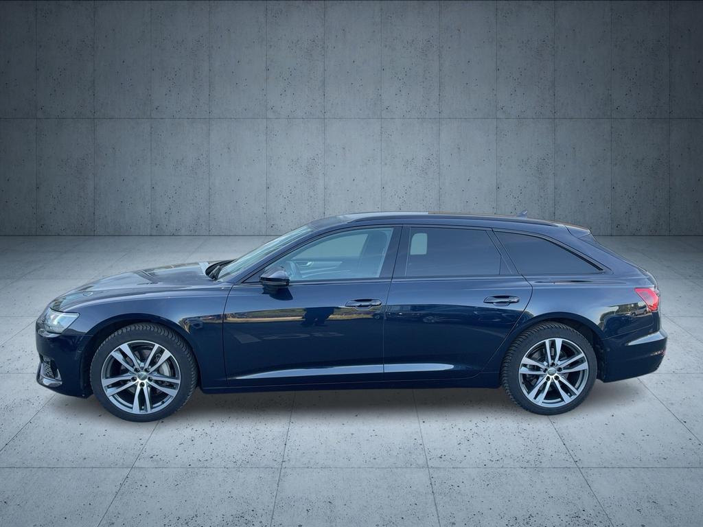 Audi A6 2021 г. Синий, пробег 53654 км