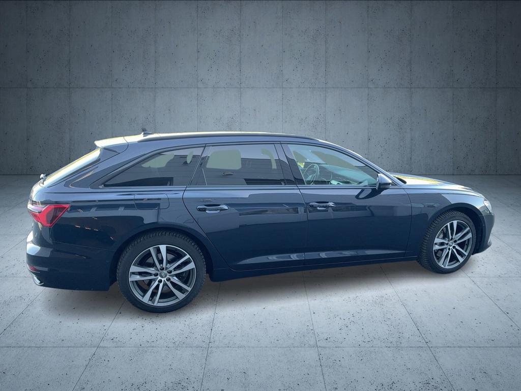 Audi A6 2021 г. Синий, пробег 53654 км