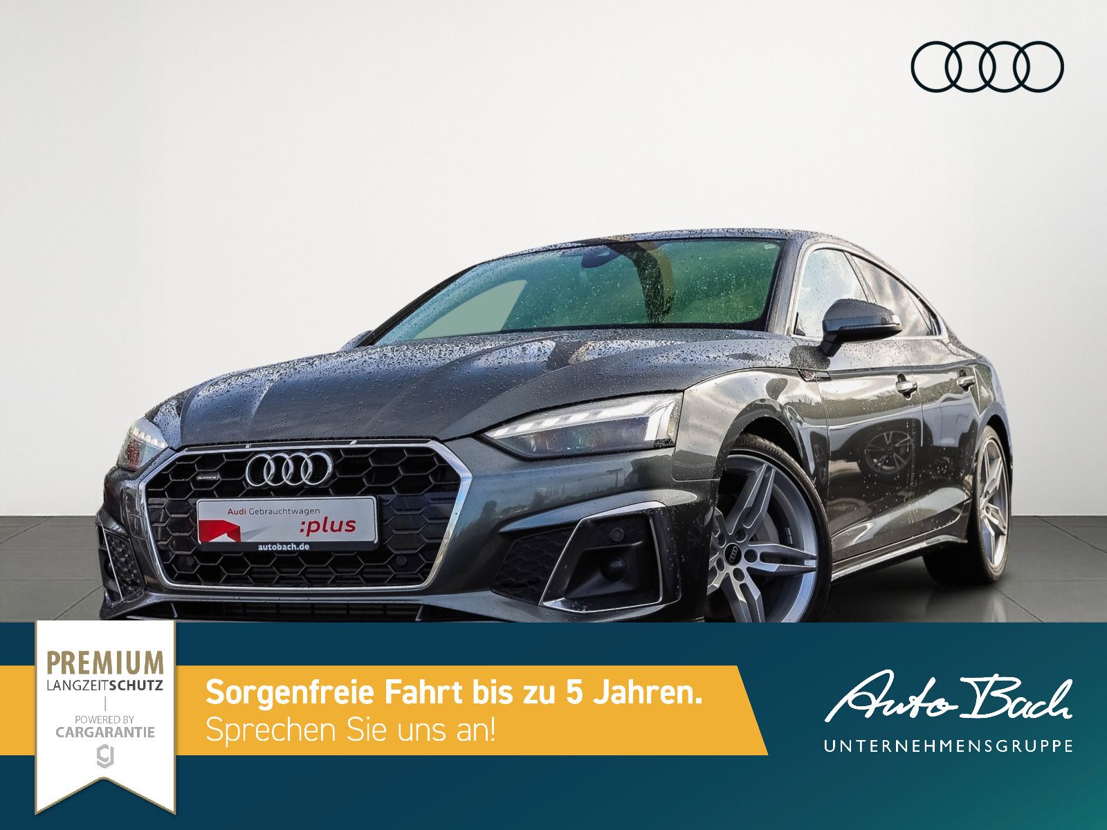 Audi A5 2023 г. Серый, пробег 53890 км