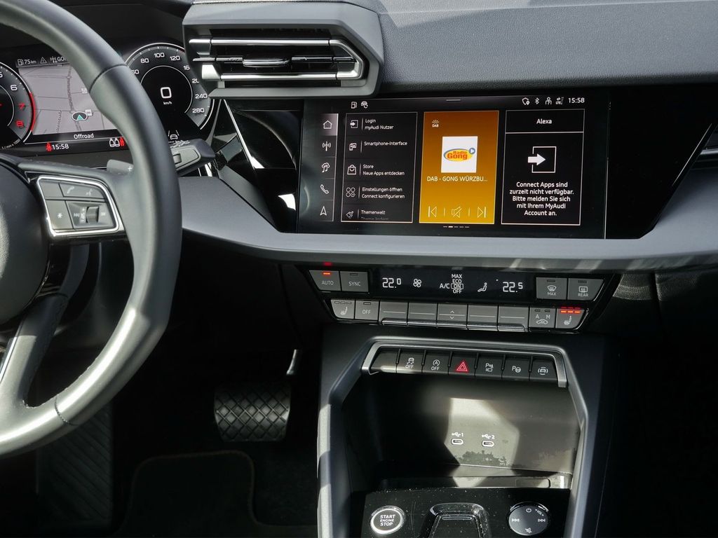Audi A3 2025 г. Чёрный, пробег 34081 км
