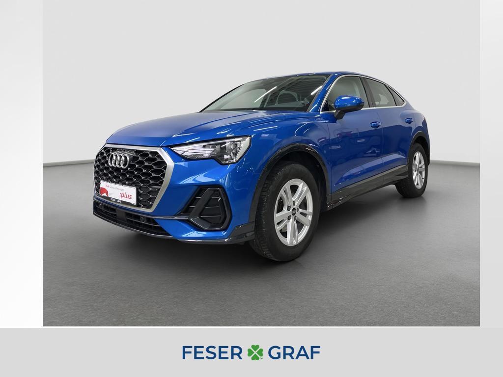 Audi Q3 2021 г. Синий, пробег 40590 км