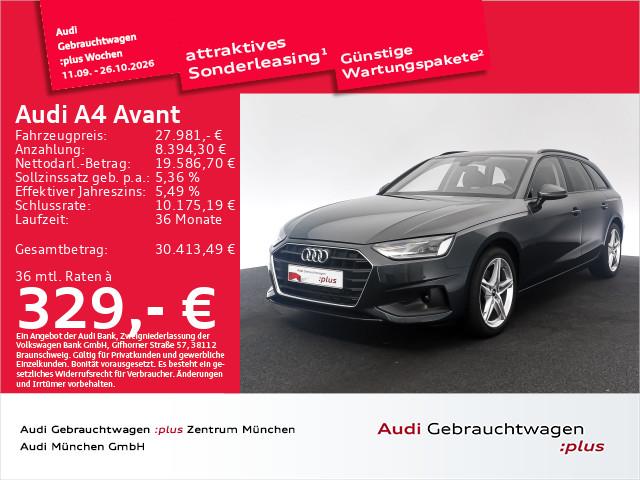 Audi A4 2023 г. Серый, пробег 35006 км