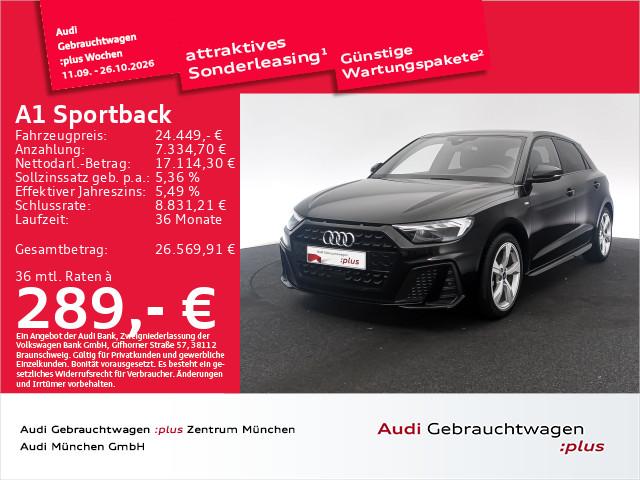 Audi A1 2022 г. Чёрный, пробег 31426 км