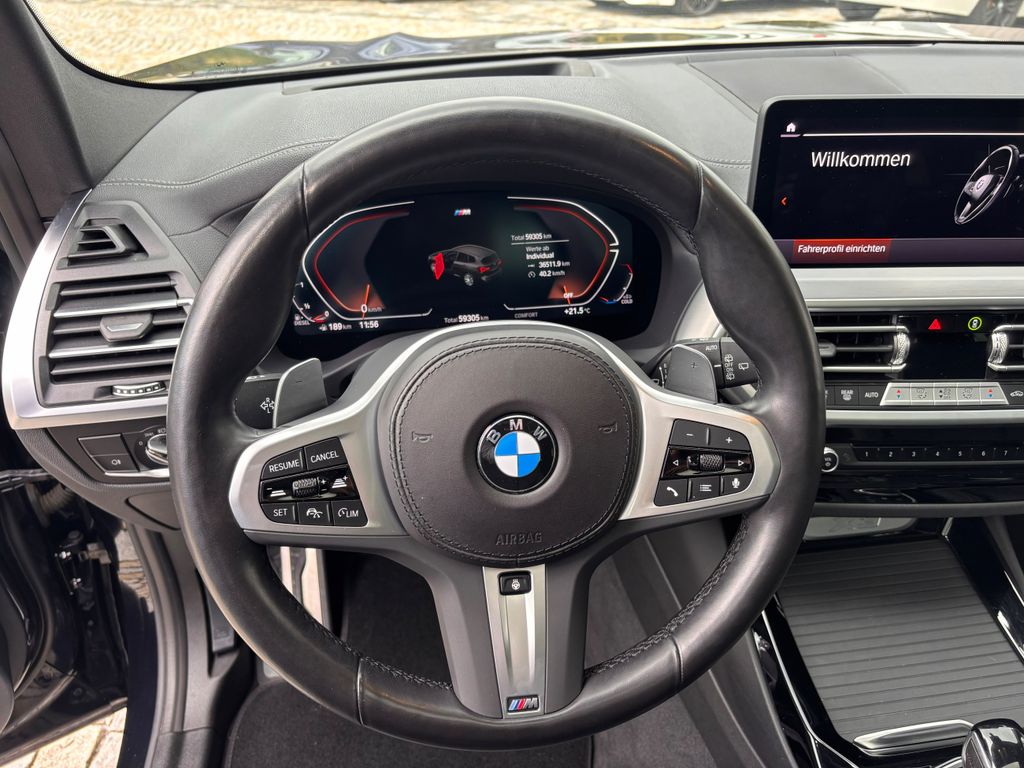 BMW X3 2023 г. Чёрный, пробег 58900 км