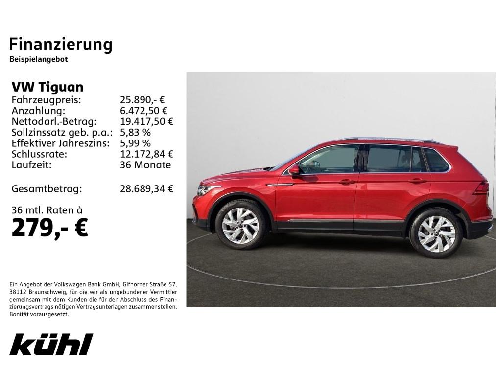 Volkswagen Tiguan 2022 г. Красный, пробег 47421 км