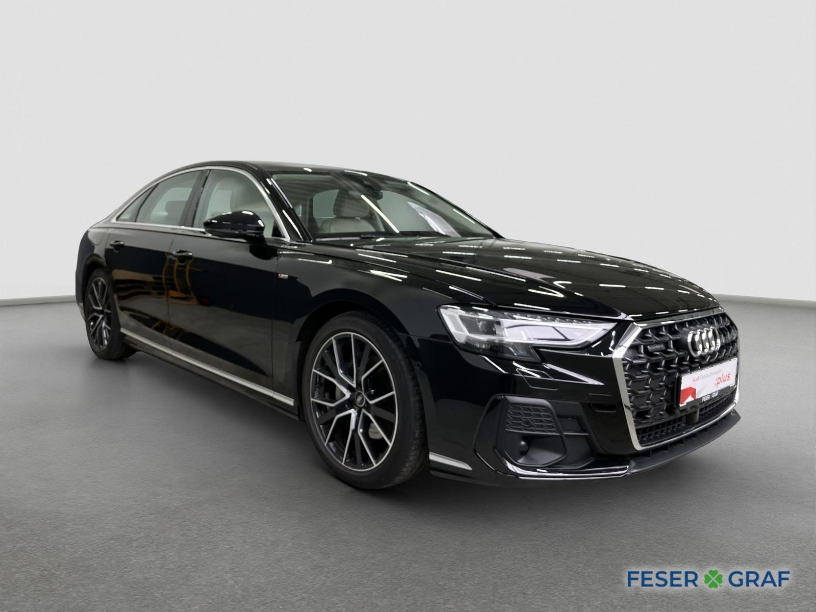 Audi A8 2023 г. Чёрный, пробег 31341 км
